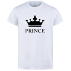 Combo Of Prince &amp; Princes Style White T-Shirt with Cute Design - Prince &amp; Princess Design T-Shirts  – Best Quality T-Shirts For Girls | T-Shirt For Women - T-Shirt For Boy | T-Shirt For Men | Princes T-Shirts  | Prince Design T-Shirt
