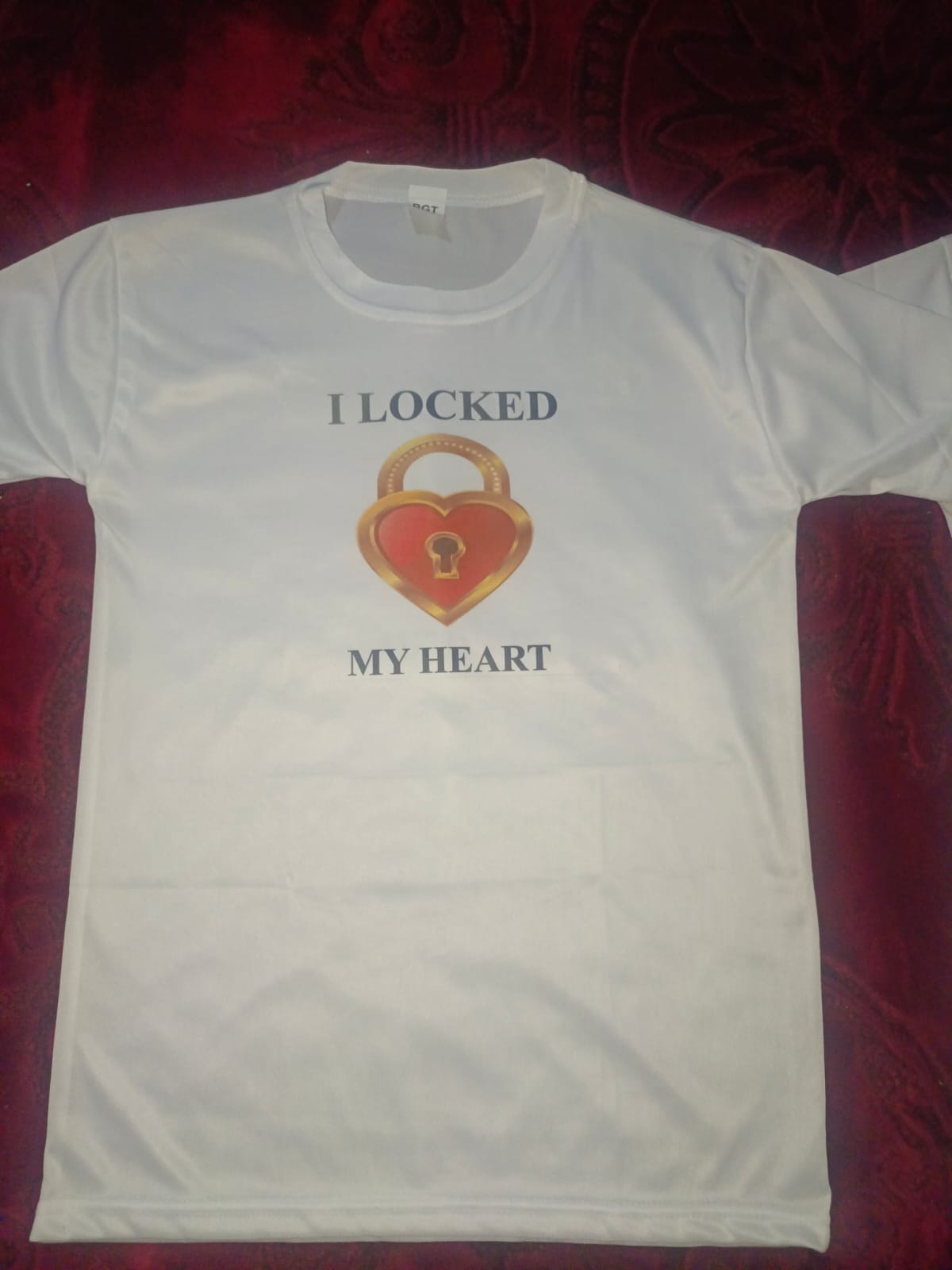 The Key &amp; My Heart Style White T-Shirt - Key &amp; Heart Design T-Shirts  – Best Quality T-Shirts For Girls | T-Shirt For Women - T-Shirt For Men 