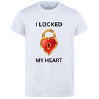 Combo Of My Heart &amp; The Key Style White T-Shirt with Cute Design - Heart &amp; key Design T-Shirts  – Best Quality T-Shirts For Girls | T-Shirt For Women - T-Shirt For Men