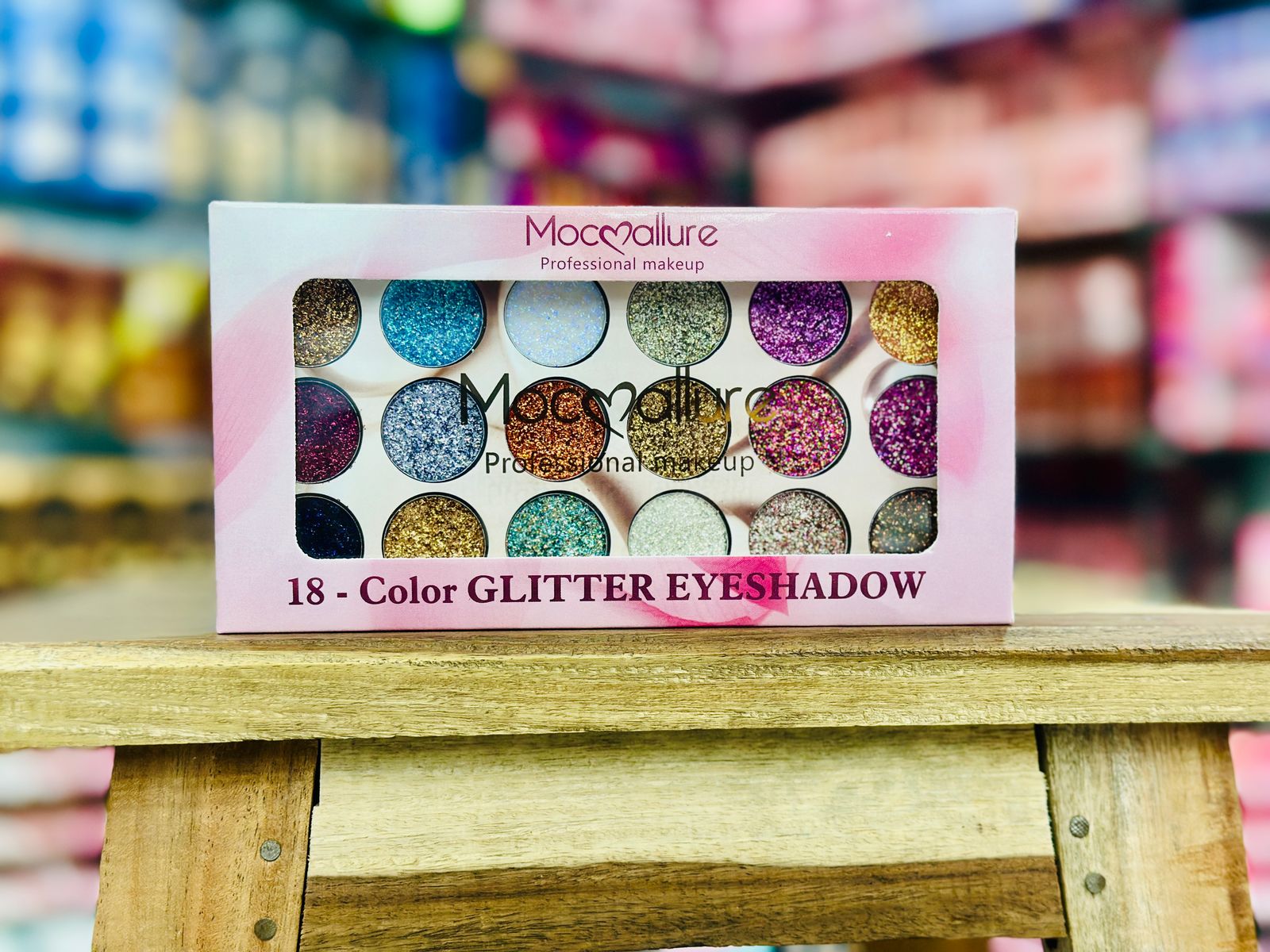 Mocallure Professional 18-Color Glitter Eyeshadow Palette – Bold, Shimmering Shades for Every Look