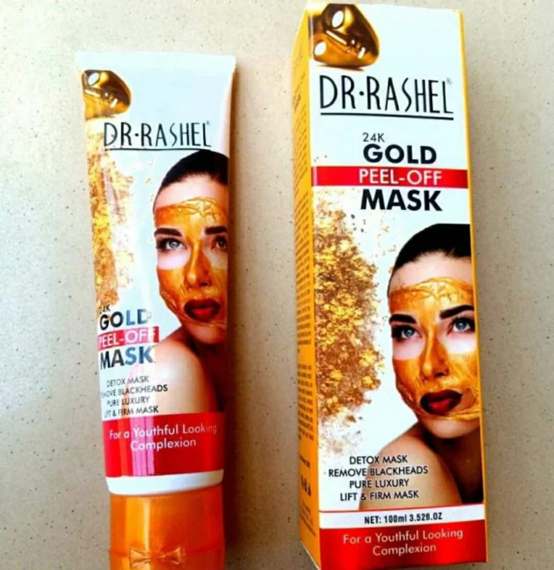 Dr Rashel Original Gold Peel Off Facial Mask – Glow Like Pure Gold – Deep Cleansing &amp; Radiant Glow - 100 ML