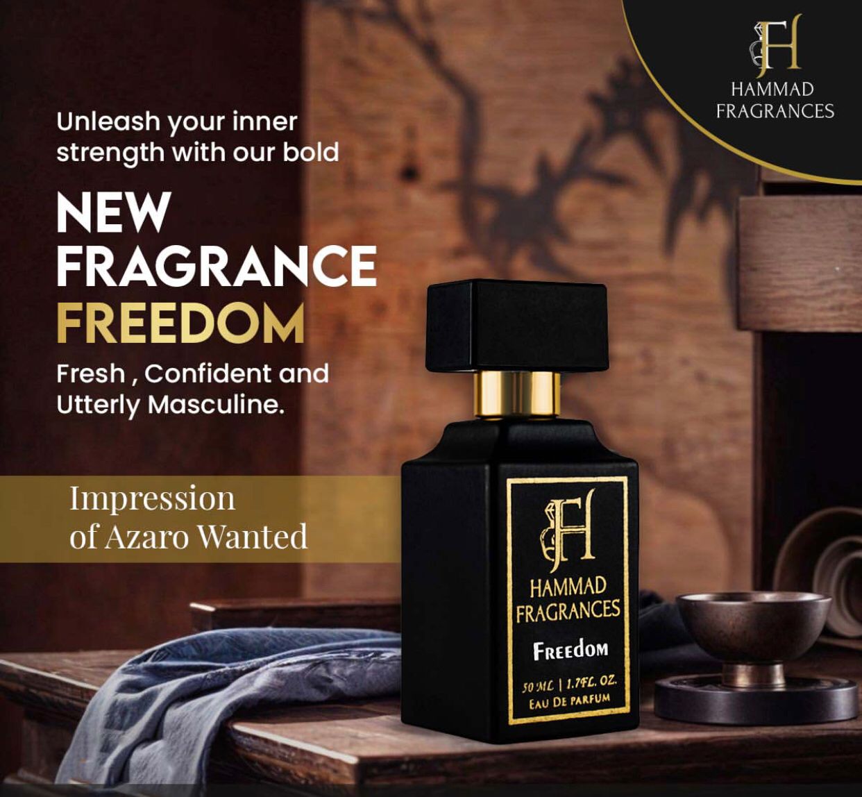Hammad Fragrances With 6-8 hours long lasting | Best Quality Perfume For Men - EDP Perfume 50 ml