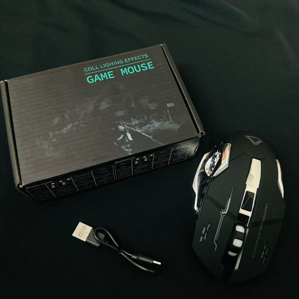 Wireless &amp; Rechargeable Gaming Mouse LED Light Mouse | Ultimate Gaming Wireless Mouse For Laptop PC Computer Gamer