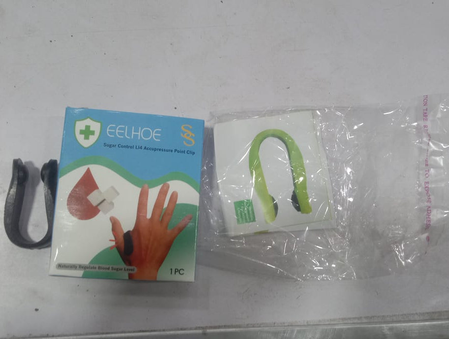 Original - Sugar Control LI4 Acupressure Point Clip Wearable – Supporting Acupressure Relaxation, Stress Alleviation, Tension Relief and Headache Relief Hand Clip Migraine Pressure Point Clip