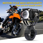 Universal Motorcycle LED Auxiliary Headlight – High/Low Beam Super Bright Fog &amp; Driving Light with Waterproof IP65 Spotlight for All Bikes and Weather Conditions