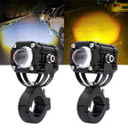 Universal Motorcycle LED Auxiliary Headlight – High/Low Beam Super Bright Fog &amp; Driving Light with Waterproof IP65 Spotlight for All Bikes and Weather Conditions