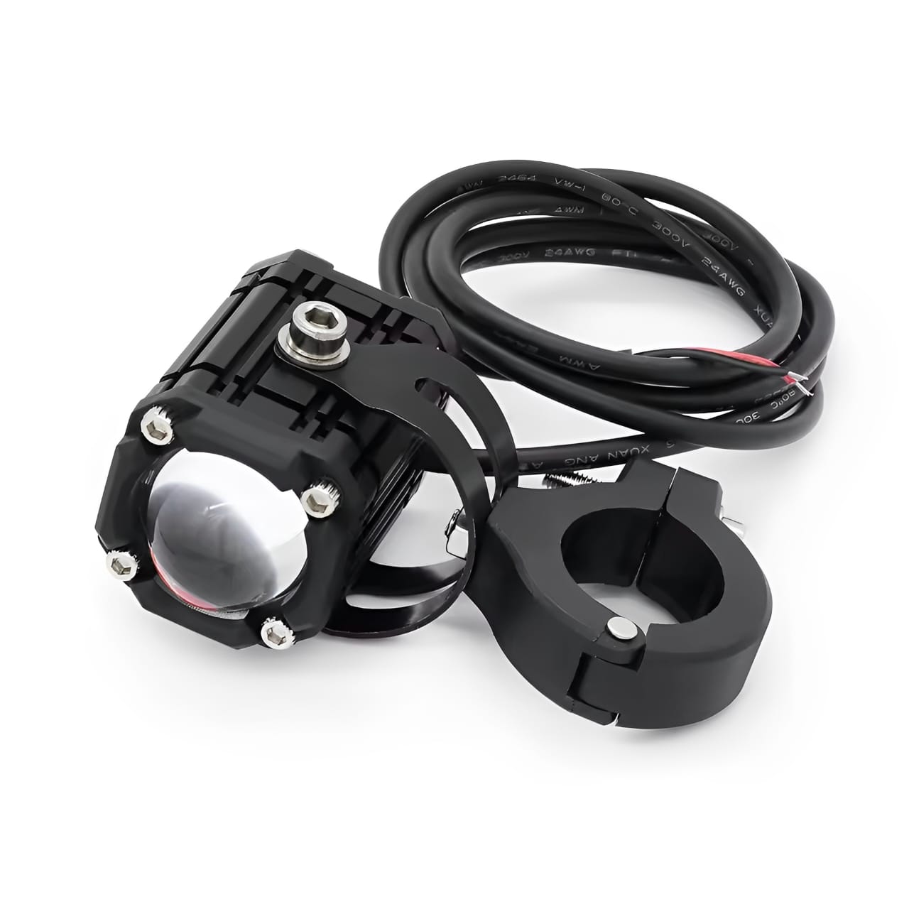 Universal Motorcycle LED Auxiliary Headlight – High/Low Beam Super Bright Fog &amp; Driving Light with Waterproof IP65 Spotlight for All Bikes and Weather Conditions