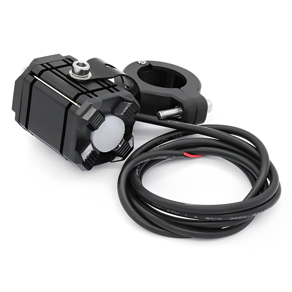 Universal Motorcycle LED Auxiliary Headlight – High/Low Beam Super Bright Fog &amp; Driving Light with Waterproof IP65 Spotlight for All Bikes and Weather Conditions