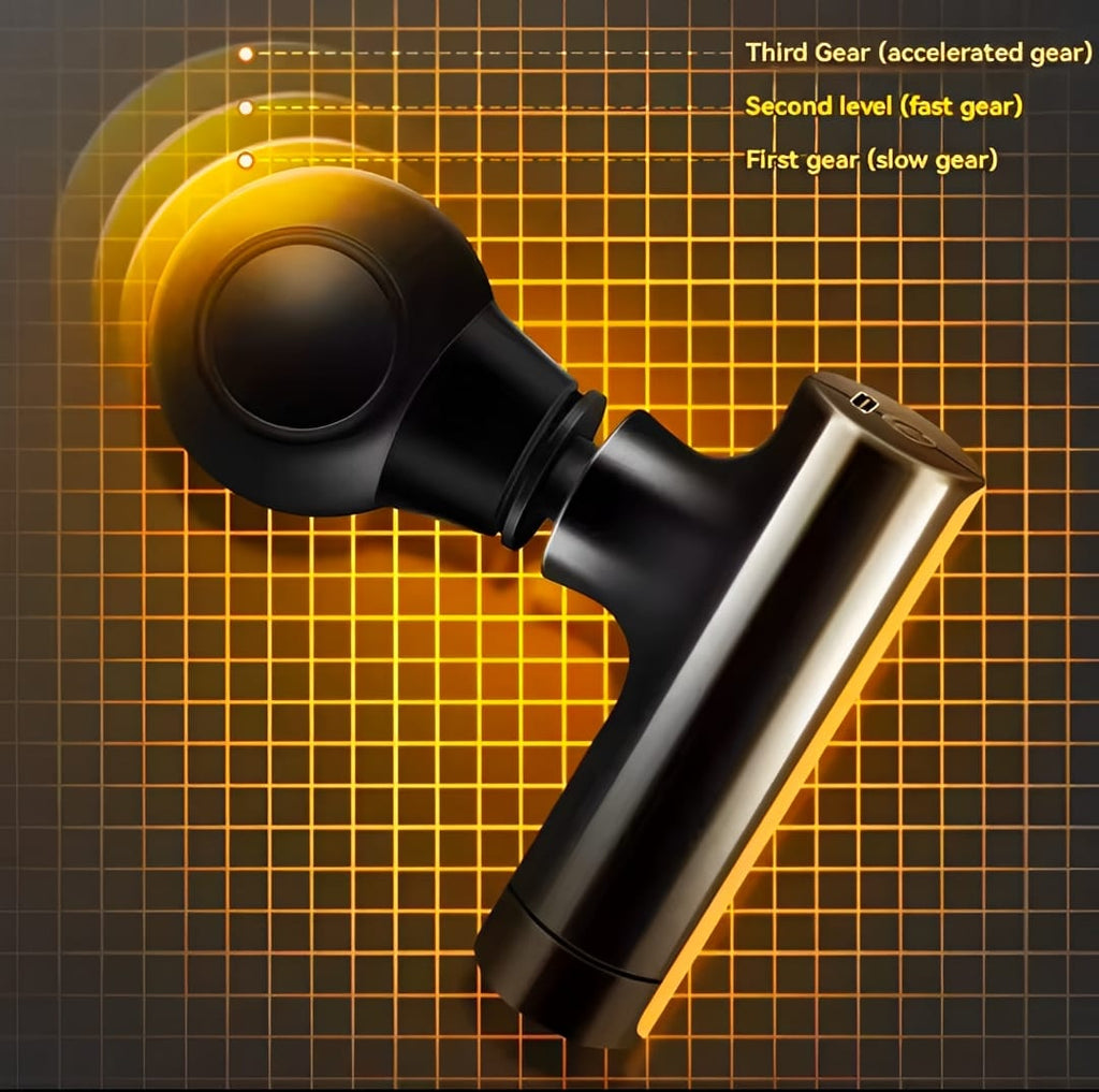 Handle Elbow Fascial Massage Gun – Deep Muscle Relaxation &amp; Vibration Therapy for Soreness, Fatigue &amp; Body Recovery