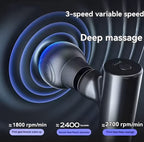 Mini Rechargeable Fascial Gun – Portable Deep Muscle Massager for Pain Relief and Relaxation - Random Color