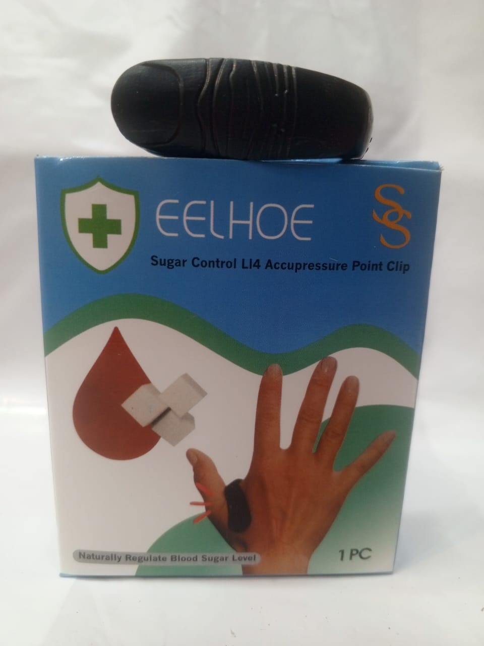 Pack Of 01 Sugar Control LI4 Acupressure Point Clip Wearable – Supporting Acupressure Relaxation, Stress Alleviation, Tension Relief and Headache Relief Hand Clip Migraine Pressure Point Clip