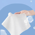 Disposable Face Towel – 70 Pcs Ultra Soft, Thickened Cotton Tissues | Lint-Free, Multi-Purpose Facial Dry Wipes for Skincare, Makeup Removal &amp; Cleansing