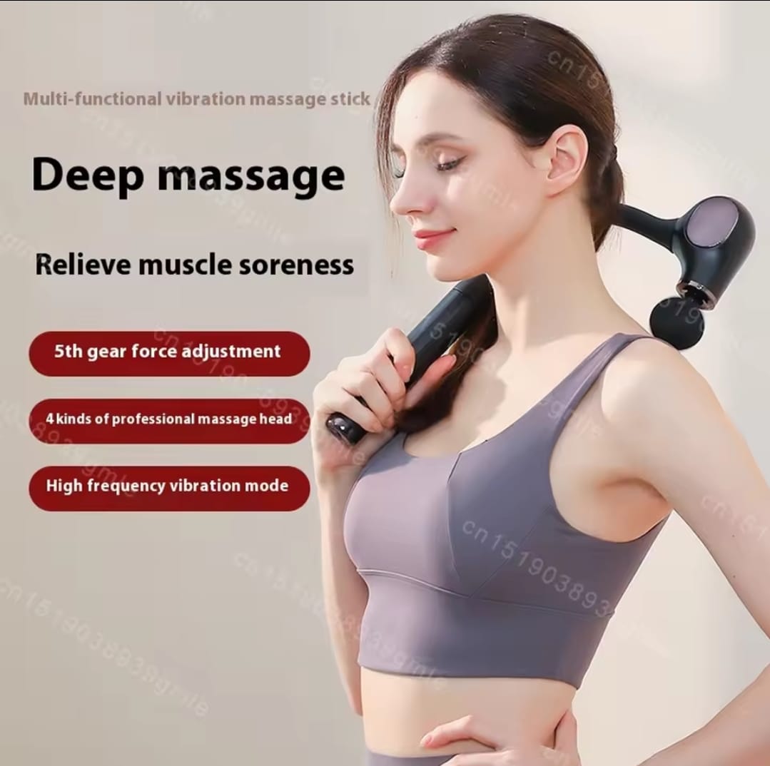Handle Elbow Fascial Massage Gun – Deep Muscle Relaxation &amp; Vibration Therapy for Soreness, Fatigue &amp; Body Recovery