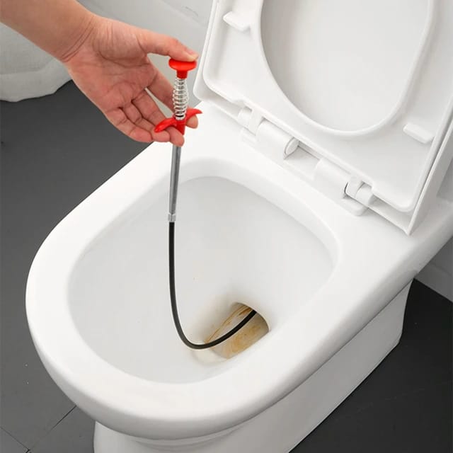 Stainless Steel Sink Wire | Drain Cleaner Wire Spring Sink Cleaning Stick (60cm)