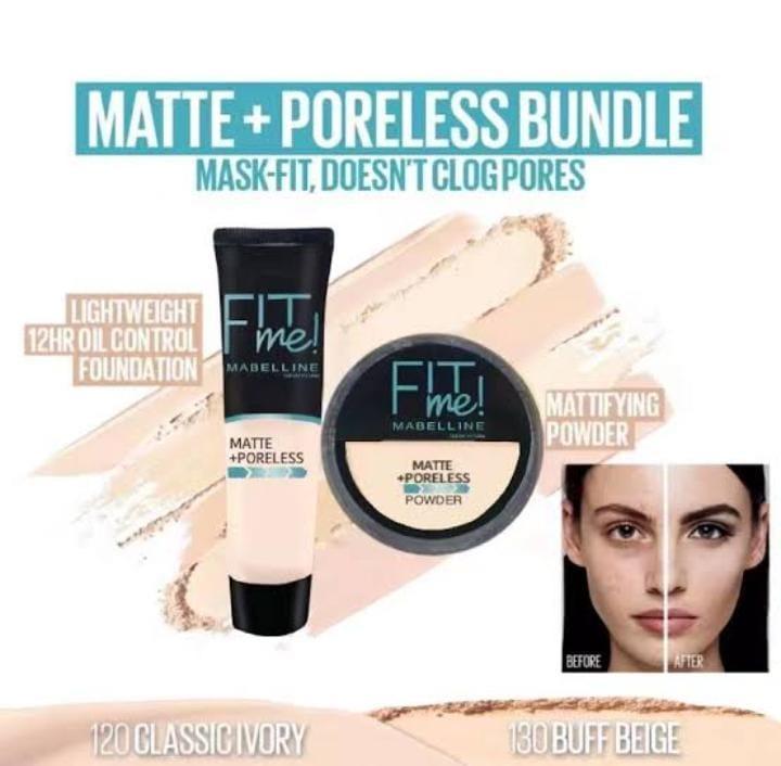 2 in 1 Fitme Foundation &amp; Compact Face Powder Deal
