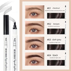 4 Tip Waterproof Eyebrow Pen | Waterproof Tattoo Tint Fine Sketch Liquid Eyebrow Pencil | Createsur Natal Makeup Effect