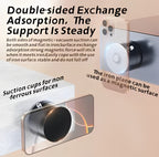 Universal Vacuum Magnetic Suction Cup Stand | Double-Sided Folding Swivel Phone Holder