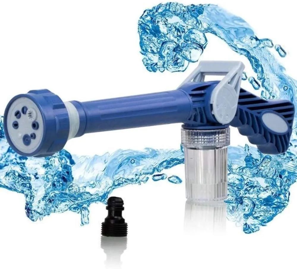Jet Water Canon 8 In 1 Turbo Water Spray – For Car &amp; Bike Washing, Gardening - Best Quality Water Spray ( Random Color )
