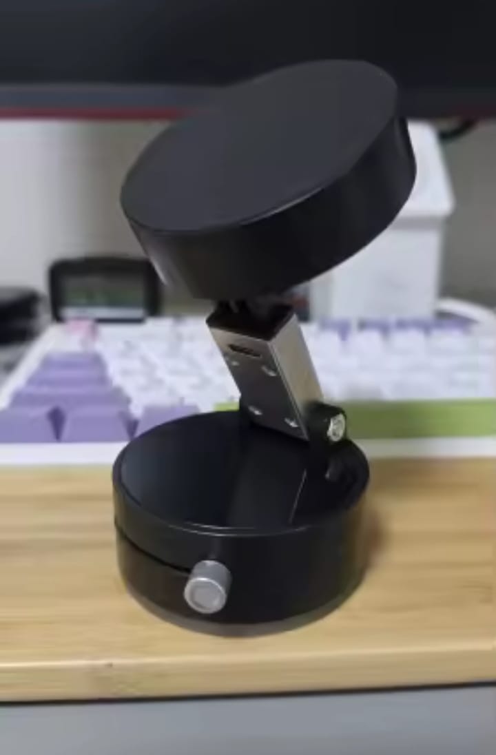 Universal Vacuum Magnetic Suction Cup Stand | Double-Sided Folding Swivel Phone Holder