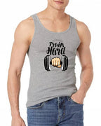 Jersey Gym Sando Tanks Top For Men [White] | Crossfit Clothing Male Casual Stringer Singlet Vest Undershirt