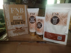FNB Rice [3 in 1] Whitening Brightening Glow Kit | Home Facial For Best Skin for Girls and Women