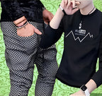 Stitched Suit with Trouser | Best Quality Stitched Suit For Men | Stitches Suit For Boys - Black Color - Printed Suit