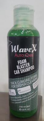 WaveX Auto Care | Wash + Wax Car Shampoo – 200ml | Delivers Wet Look &amp; Premium Gloss | Made in Pakistan