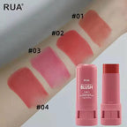 High-Pigment Matte Blush Stick – Long-Lasting, Water-Resistant &amp; Blendable Contour Balm - Random Shades