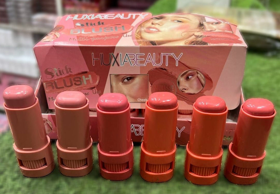 High-Pigment Matte Blush Stick – Long-Lasting, Water-Resistant &amp; Blendable Contour Balm - Random Shades