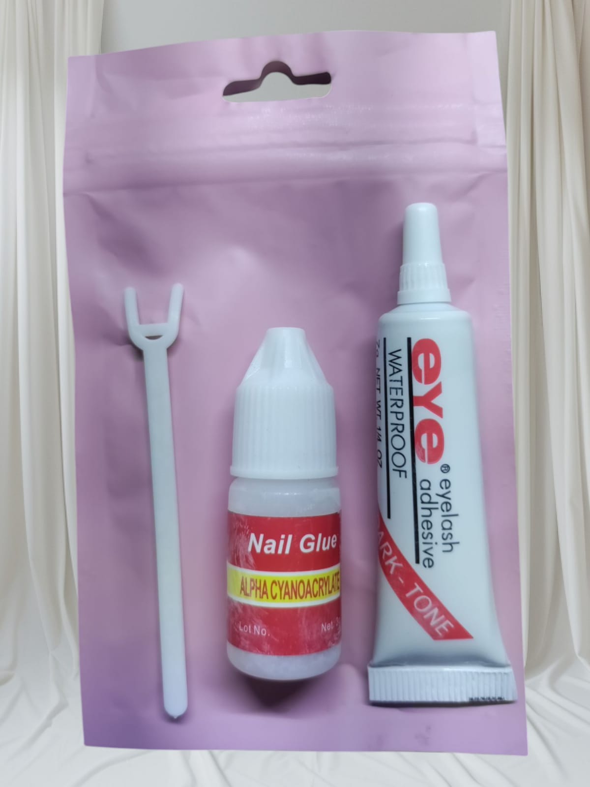2 in 1 Eyelashes Glue &amp; Nail Glue, Eyelashes and Nails Glue Pack | Best Quality Glues For Eyelashes &amp; Nails | 2 in 1 Glue Set