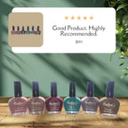 Pack Of 06 Kashee's Nail Polish - Kashee's Nail Paint For Girls - Kashee's Peel Off Nail Paint ( Random Color )