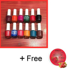 06 Pcs Huda Beauty Nail Paint With Free Nail Polish Remover, Pack of 2 | Best Quality Nail Polish with Nail Polish Remover - Multicolor