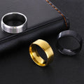 Pack Of 3  gold plated &amp; silver plated band rings For Unisex