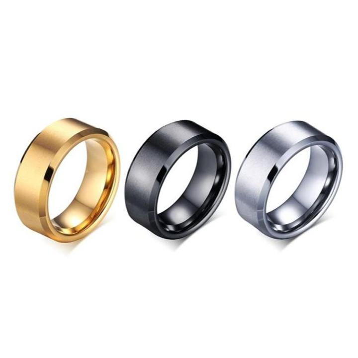 Pack Of 3  gold plated &amp; silver plated band rings For Unisex