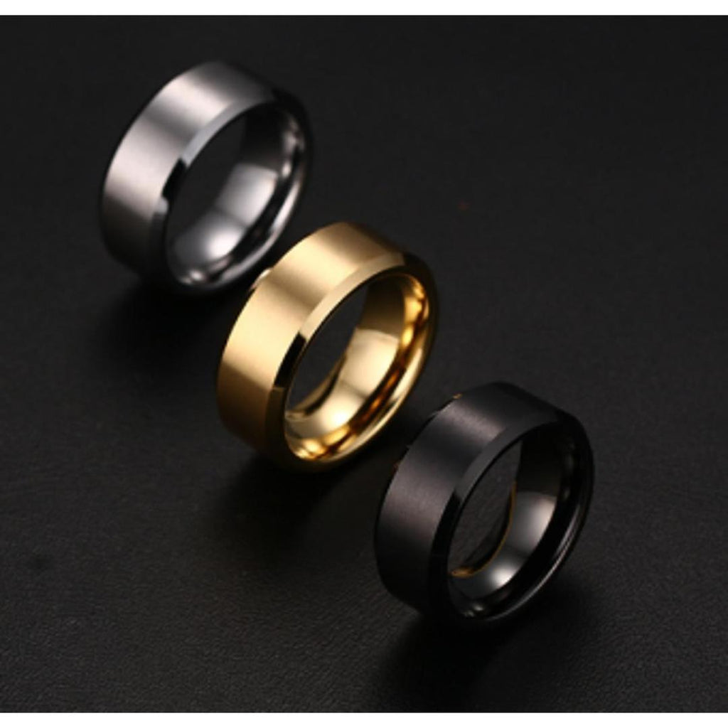 Pack Of 3  gold plated &amp; silver plated band rings For Unisex