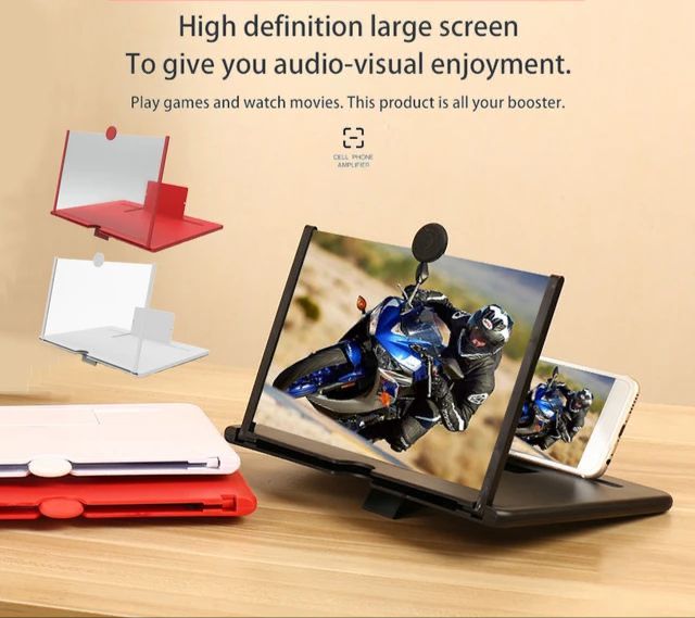 F3 Mobile Screen Magnifier | Enlarged Mobile Screen Amplifier Large Screen Eyes Protection - Size 220x180x9CM (Random Color)