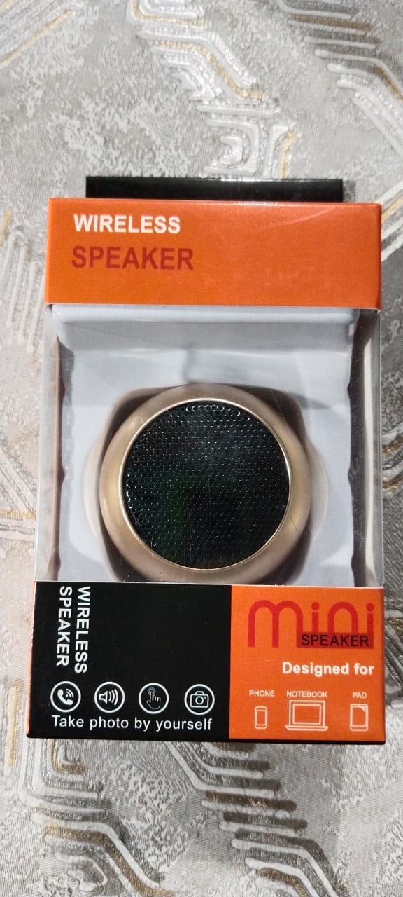 Mini Portable Wireless Bluetooth &amp; Rechargeable Speaker - Wireless Bluetooth Mini Speaker With Card Slot (Random color)