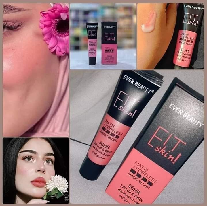 EIT SKIN Magic Blush - Matte + Poreless (2-in-1 Lip &amp; Cheek Tint) Lasting 36 Hours 35ml