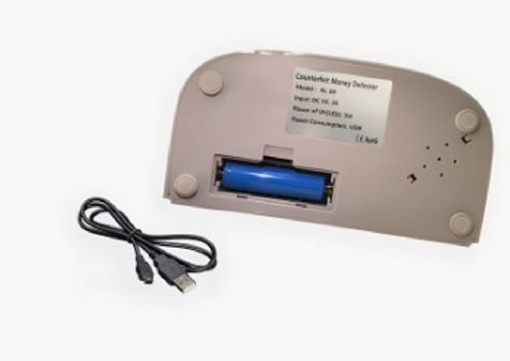 Portable Handy Small UV Counterfeit Detector Bank Note Detector Money Checker with Battery | Note Checker | Fake Note Detector 
