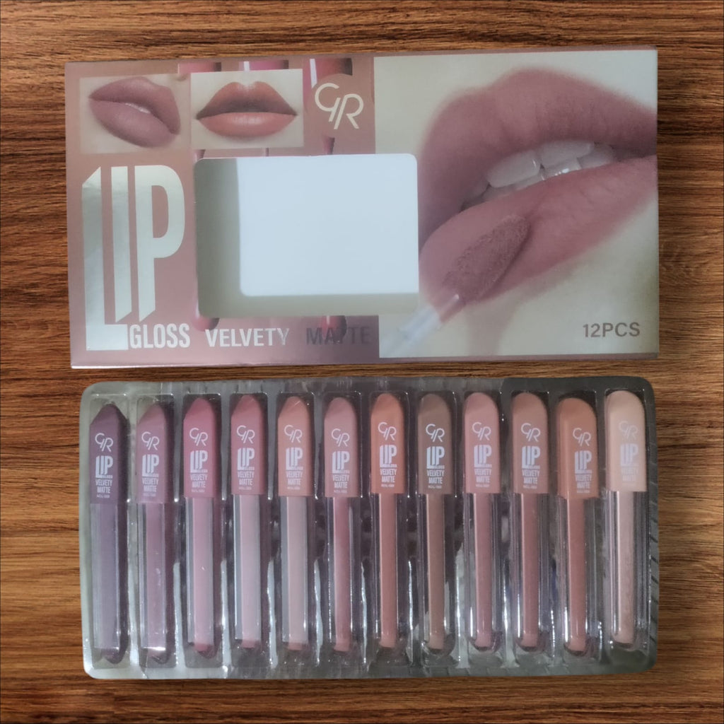 Velvet Matte Lip Gloss | High Pigment Lipgloss Set | Best Quality Lipgloss Set (Multi Shades)