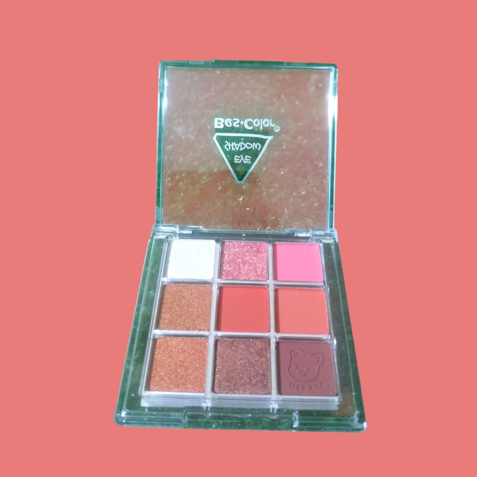 9 Colors Eyeshadow Palette – Multicolor Matte &amp; Glitter | Cream-Based