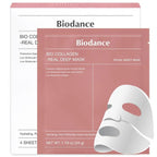 1 Pc Bio-Collagen Real Deep Mask, Hydrating Over Night, Facial Sheet Mask, Pore Minimising, Firming, Collagen Mask, Hydrating Overnight Skin Care Mask - 36gram