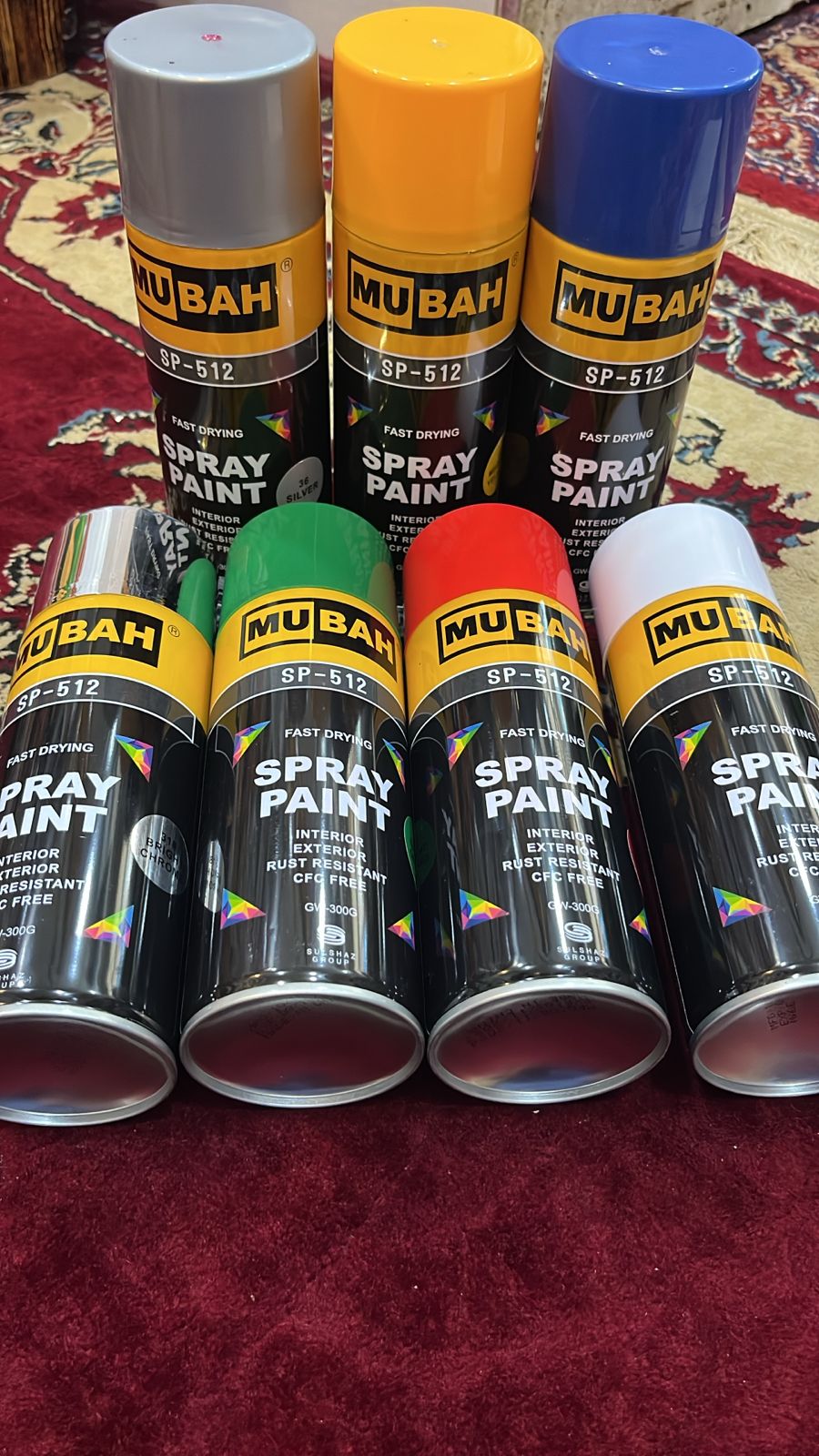 MUBAH Color Spray 300g – Quick-Dry, Fade-Resistant, Smooth Finish Color Spray for Vibrant Results