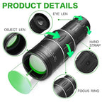 High Professional Monocular 16*52 - Binoculars Dual Focus Anti Reflective Non-infrared HD Monocular Telescope