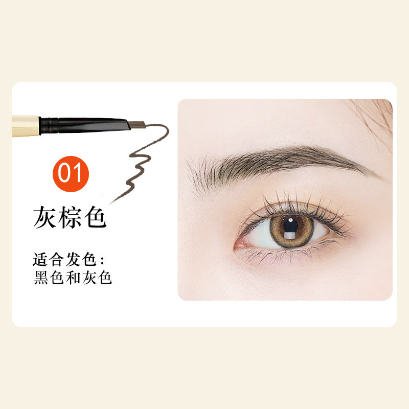 Aiqilai 3 in 1 Eyebrow Pencil | Eyebrow Pencil Gel | Anti-Smudge | Long-Lasting | Three-in-One | Double-Headed | Folding Eyebrow Trimming Knife | Brush