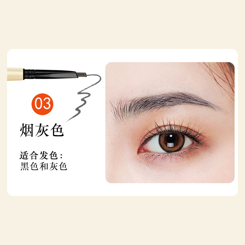 Aiqilai 3 in 1 Eyebrow Pencil | Eyebrow Pencil Gel | Anti-Smudge | Long-Lasting | Three-in-One | Double-Headed | Folding Eyebrow Trimming Knife | Brush
