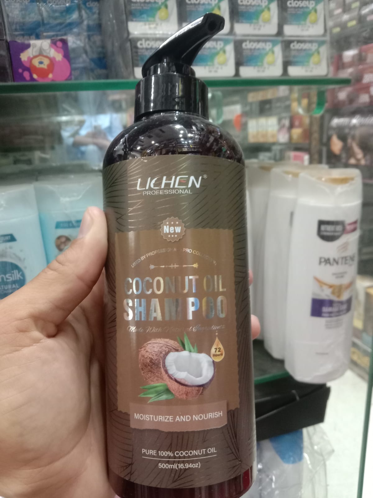 Lichen Hair Shampoo - Lichen Coconut Oil Shampoo, Sulfate Free, Paraben Free, Silicone Free, Color Safe, and Vegan Hair Shampoo - 500 ml  