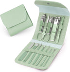 Brandomatic Manicure Kit, 16-in-1, Nail Clippers, Cuticle Scissors, Nail Files, Nail Polish Remover - Random Color