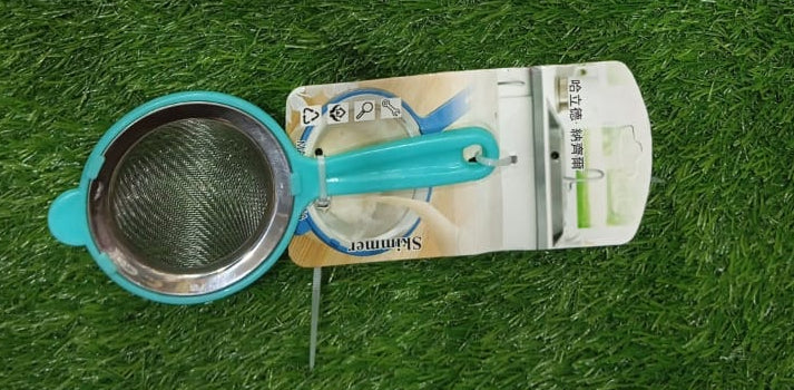 Colorful Stainless Steel Mesh Tea Strainer with Plastic Handle – Fine Sieve for Kitchen Use