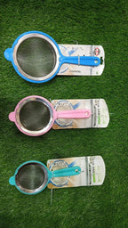 Colorful Stainless Steel Mesh Tea Strainer with Plastic Handle – Fine Sieve for Kitchen Use